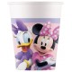 Vasos Minnie Mouse cumpleaños 8 uds carton
