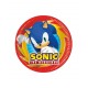Platos Sonic para cumpleaños 8 uds 20 cm