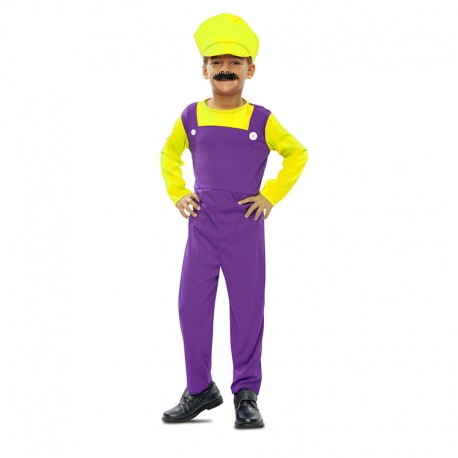 Disfraz Fontanero amarillo malo infantil talla 3 4 anos wario