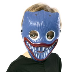 Mascara Huggy Wuggy monstruito azul infantil
