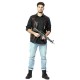 Chaleco motorista cuero negro alas daryl walking dead talla ML hombre