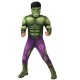 Disfraz Hulk musculoso original Marvel infantil