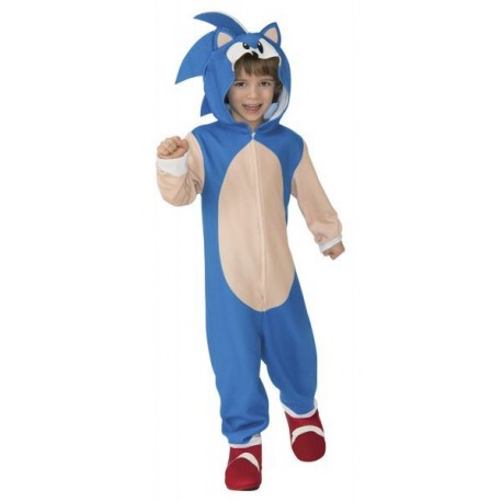Disfraz Sonic original deluxe para nino unisex talla 7 8 anos