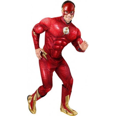 Disfraz Flash musculoso para hombre talla L