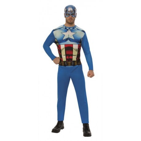 Disfraz Capitan America original para hombre talla XL