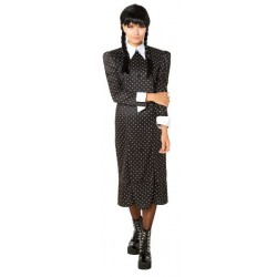 Disfraz Miercoles Addams mujer talla L original