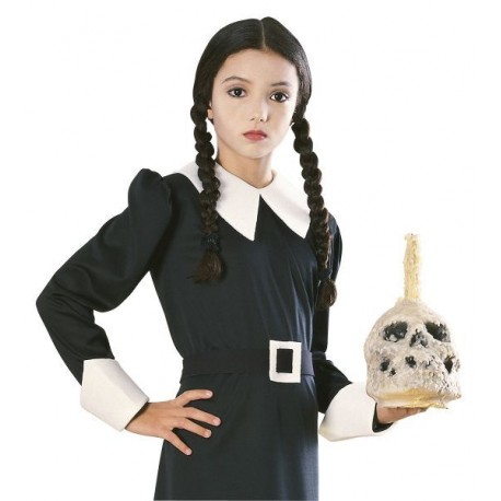 Peluca Miercoles Addams infantil original