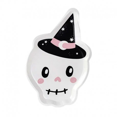 Platos Esqueleto infantil para halloween 6 uds 18 cm