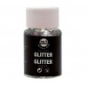 Purpurina en gel escarcha plata para la piel