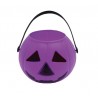 Cesto calabaza morado 15 cm para halloween