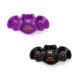 Plato Murcielago morado para snacks halloween