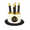 Sombrero velas 50 cumpleaños