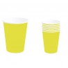 Vasos amarillo fucsia neon 6 uds cumpleaños