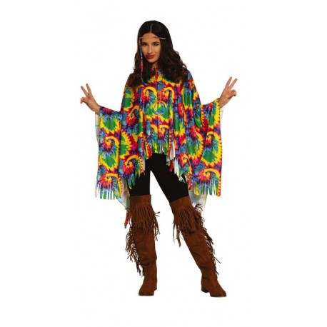 Poncho hippie anos 70 talla 42 44