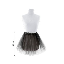 Tutu Negro 40 cm falda de tul