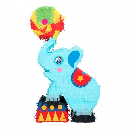 Pinata Elefante de circo 26x45 cm de romper mejicana