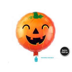 Globo calabaza 43 cm para helio o aire