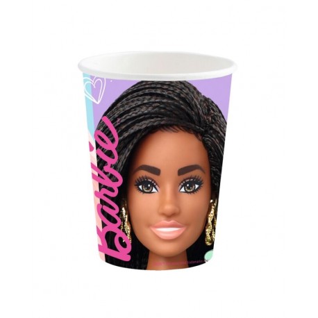 Vasos cumpleanos Barbie 8 uds