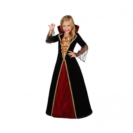 Disfraz vampiresa negro y rojo deluxe talla 7 9 anos