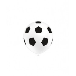 Globos balones de futbol 8 uds 30 cm