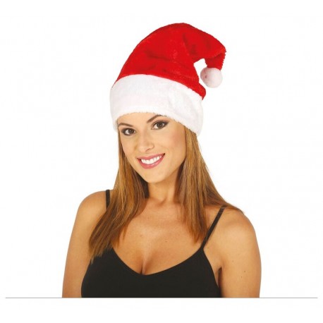 Gorro papa Noel rojo largo 40 cm