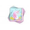 Servilletas unicornio para cumpleaños 12 uds