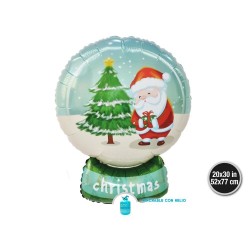 Globo bola de navidad santa claus 52x77 cm