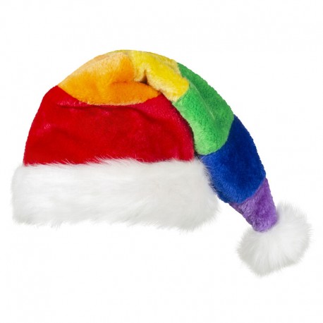 Gorro papa noel arcoiris gracioso y original