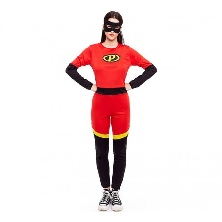 Disfraz superheroina roja increible tallas S