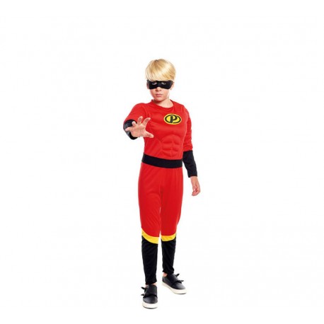 Disfraz superheroe rojo increible para nino tallas 3 4 anos