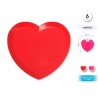 Platos corazon rojo o rosa surtido colores 6 uds 24 cm