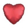 Globo corazon rojo satin 43 cm helio o aire
