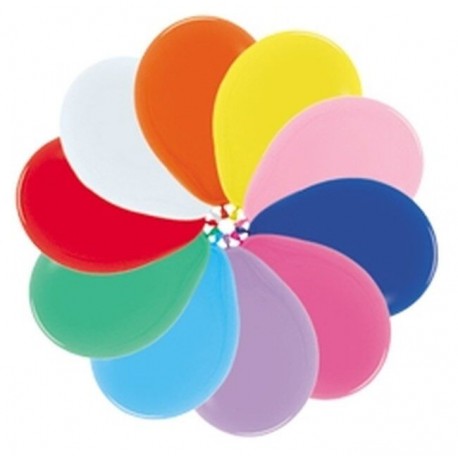 Globos Sempertex R18 25 uds de 45 cm latex surtido de colores