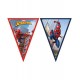 Banderin Spiderman decoracion cumpleanos 23 metros