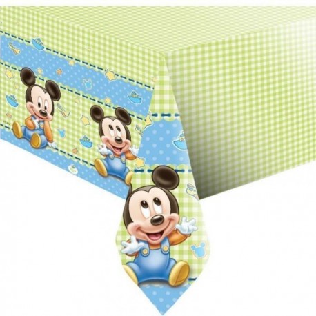 Mantel mickey mouse bebe 120 x 180 cm plastico