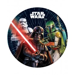 Platos Star Wars Galaxy 8 uds 23 cm