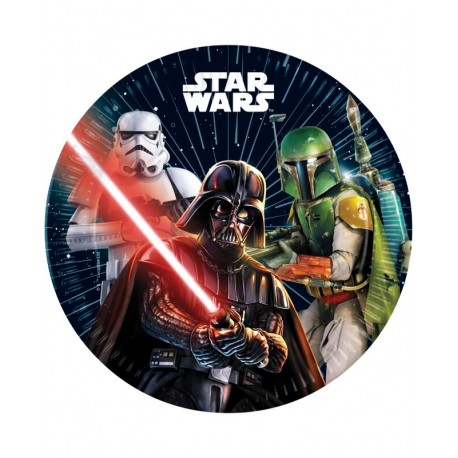 Platos Star Wars Galaxy 8 uds 23 cm