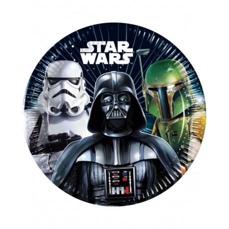 Platos Star Wars Galaxy 8 uds 20 cm