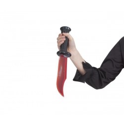 Cuchillo con sangre 33 cm para halloween