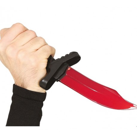 Cuchillo con sangre 25 cm halloween