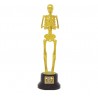 Trofeo oscar o premio al mejor disfraz halloween esqueleto 22 cm