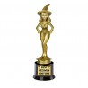 Trofeo oscar o premio al mejor disfraz halloween brujita 22 cm