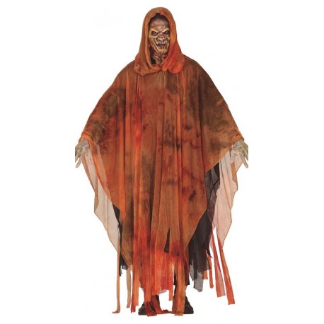 Capa fantasma naranja talla L adulto