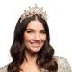Tiara metal en oro rosa Dama real