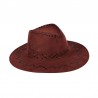 Sombrero vaquero marron terciopelo adulto