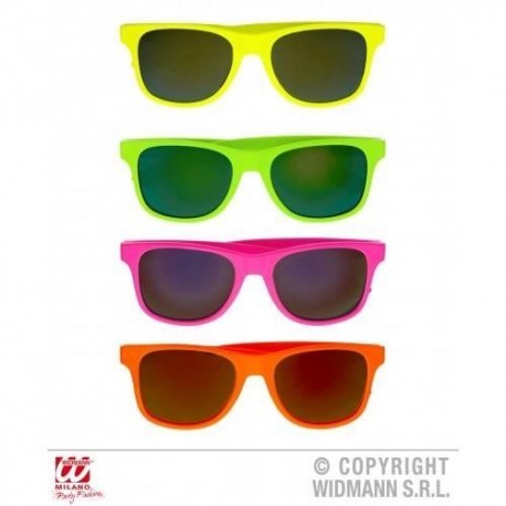 Gafas wayfarer pasta neon fluor color rosa