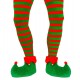 Pantys elfo rayas verdes y rojas para hombre