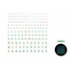 Joyas diamantes o piedras adhesivas glow