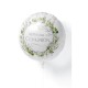 Globo Mi primera comunion blanco y verde floral 45 cm helio o aire
