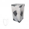 Caja palomitas decoración Futbol balones 3 uds 6,5x15x8,5 cm